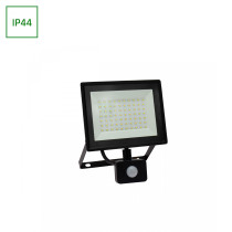 SPECTRUM LED - NOCTIS LUX 3 - 50W reflektor IP44 230V Teplá biela / 3000°K - Čierny / so senzorom pohybu