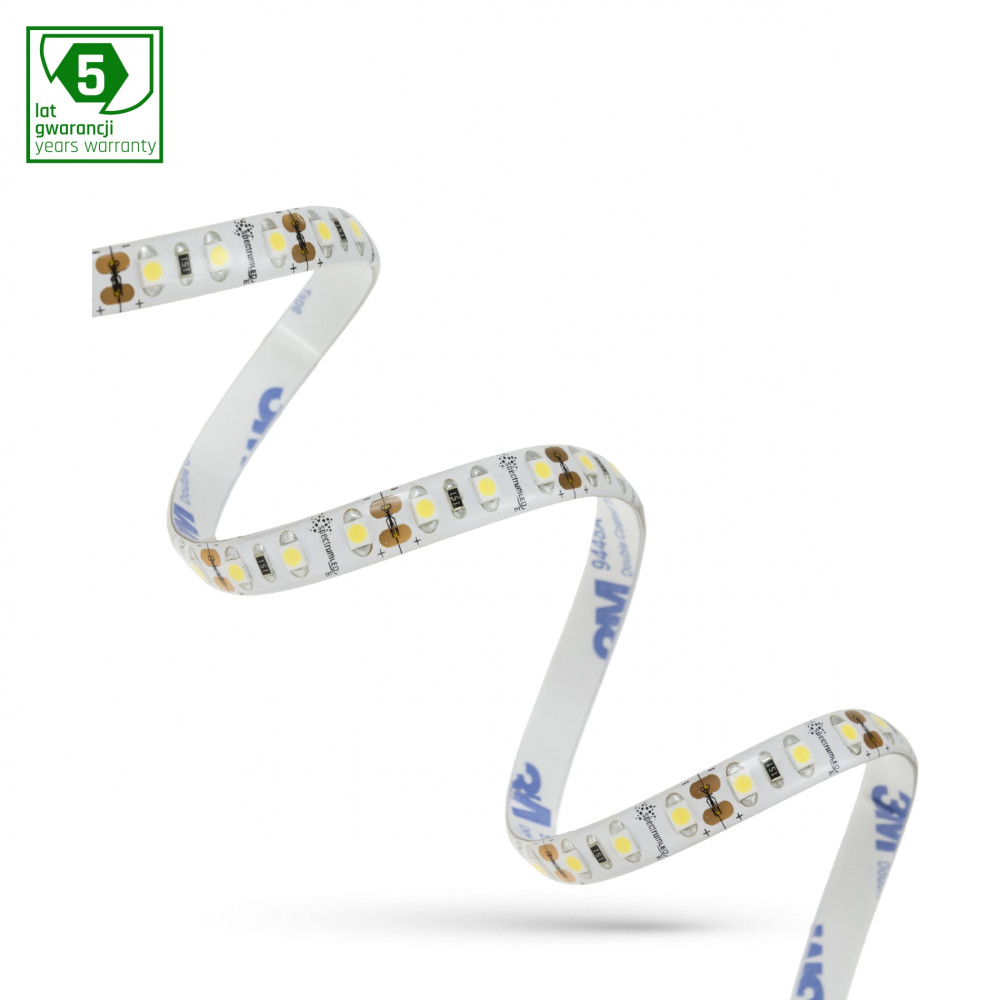 SPECTRUM LED - 1m LED pásik SMD 3528 - 8W/m - 700lm/m - 120LED /m - IP20 - 8mm - 12V - Teplá biela / 3000°K (5m kotúč)