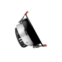 SPECTRUM LED - FIALE COMFORT anti-reflexné zapustené kruhové nastaviteľné svietidlo IP20 Ø85x50mm 250V - Čierno / Strieborné