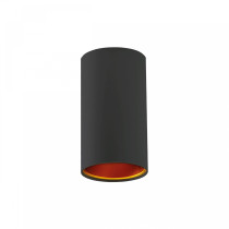 SPECTRUM - CHLOE GU10 povrchové bodové kruhové svietidlo IP20 Ø70x128mm 250V - Čierno / Zlaté