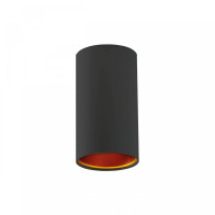 SPECTRUM - CHLOE GU10 povrchové bodové kruhové svietidlo IP20 Ø70x128mm 250V - Čierno / Zlaté