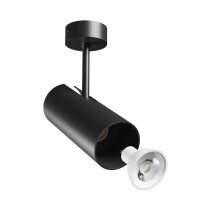 SPECTRUM - MADARA LIBRA stropné/nástenné bodové svietidlo IP20 Ø65x160x232mm 250V GU10 - Čierne