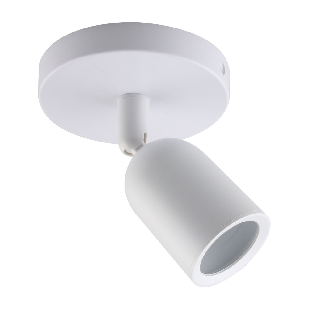 SPECTRUM - SOLIS SPOT nástenné bodové svietidlo GU10 IP20 Ø120x145mm 250V - Biele