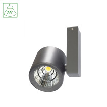 SPECTRUM - CHLOE COB LED 28W povrchové bodové svietidlo 38° IP20 120x165x165mm 230V NW / Teplá biela - Strieborné matné