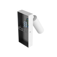 SPECTRUM - MADARA SLIM nástenné bodové svietidlo MR11 IP20 Ø38x95mm / 140x60x25mm 250V - Biele