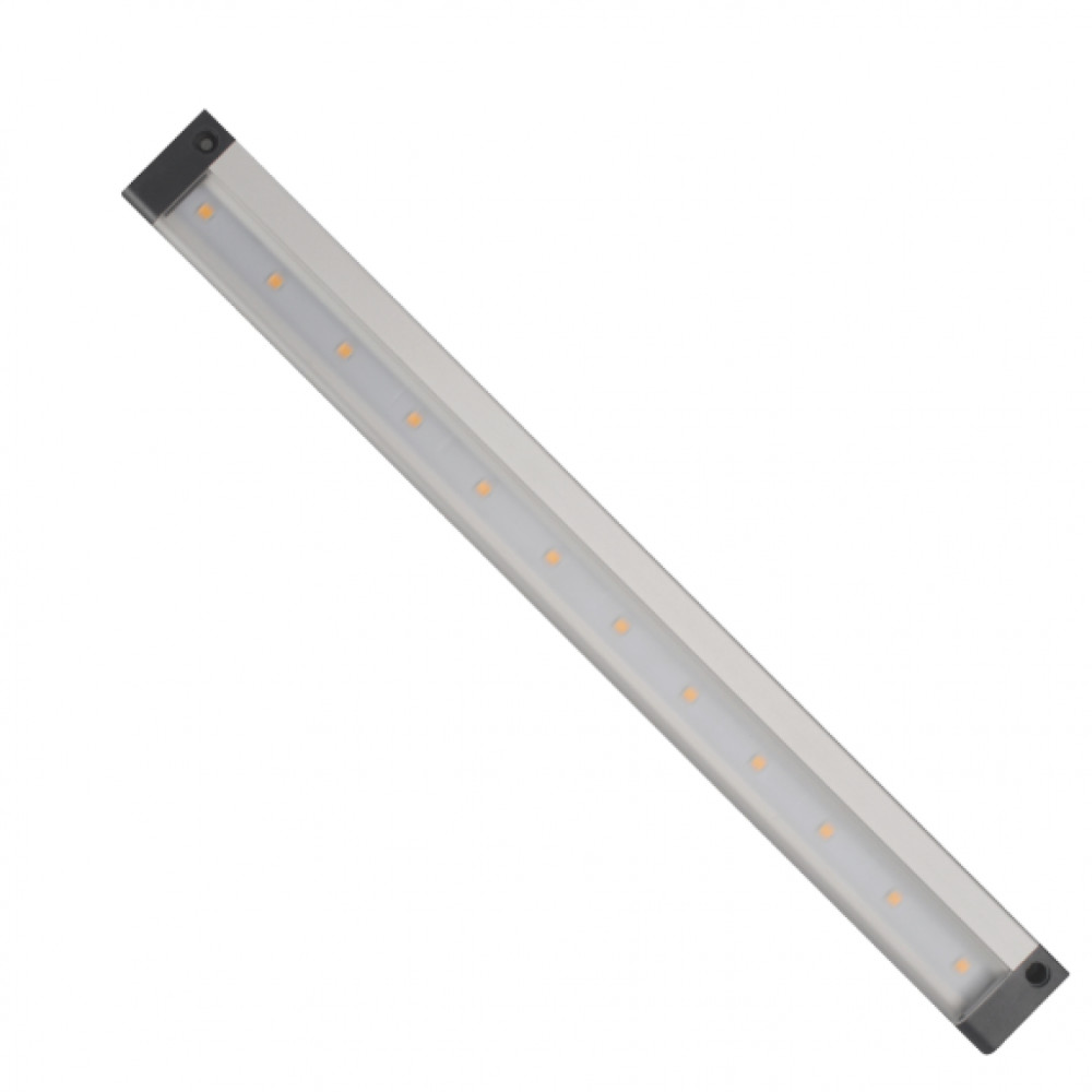 SPECTRUM - CABINET LINEAR SMD LED 3,3W povrchové svietidlo 120° IP20 300mm 12V Teplá biela / 3000°K - Bočný IR snímač