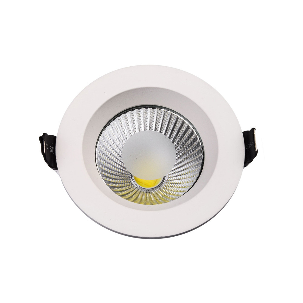 SPECTRUM - LACRIMA DOWNLIGHT COB LED 10W zapustené svietidlo 60° IP20 Ø126x70mm 230V Teplá biela / 3000°K - Biele