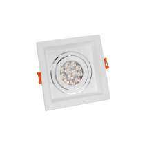 SPECTRUM LED - MDD MINI UNO zapustené štvorcové bodové svietidlo GU10 IP20 110x110x40mm 250V - Biele