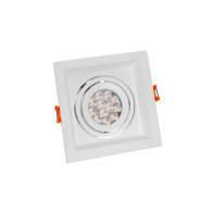 SPECTRUM - MDD MINI UNO zapustené štvorcové bodové svietidlo GU10 IP20 110x110x40mm 250V - Biele