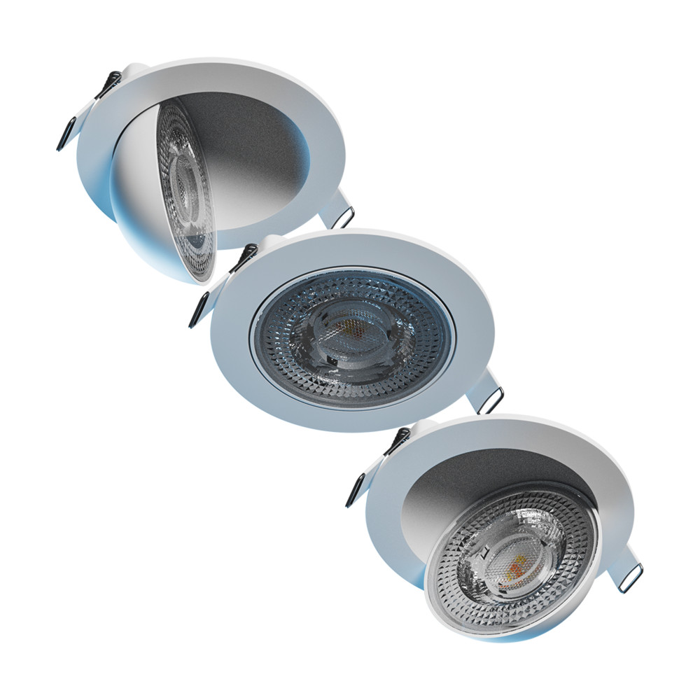 SPECTRUM LED - MOBILO LED 6,5W zapustené kruhové bodové svietidlo 36° IP20 Ø105x35mm 230V CCT - Biele