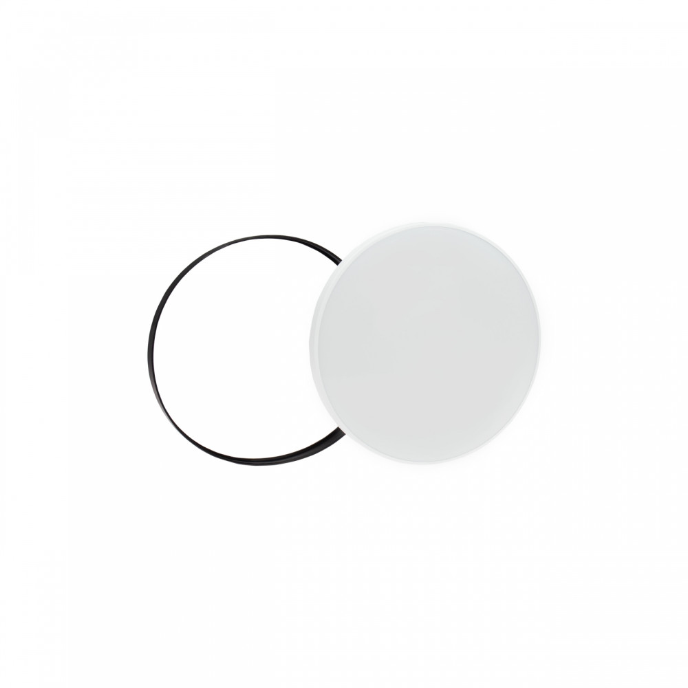 SPECTRUM - NYMPHEA RINGS 24W - plafónové svietidlo 115° IP54 Ø320x52mm 230V CCT - Biely + Čierny lem