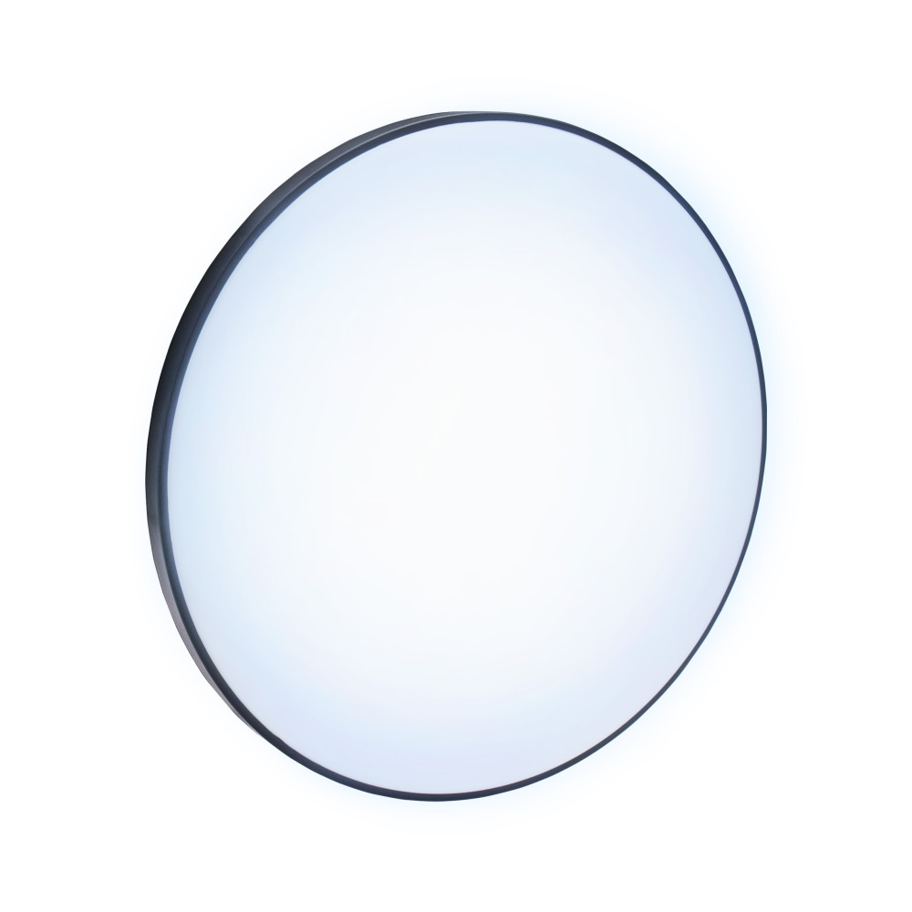 SPECTRUM - NYMPHEA RINGS 32W - plafónové svietidlo 115° IP54 Ø380x55mm 230V Studená biela / 6000°K - Biely + Čierny lem