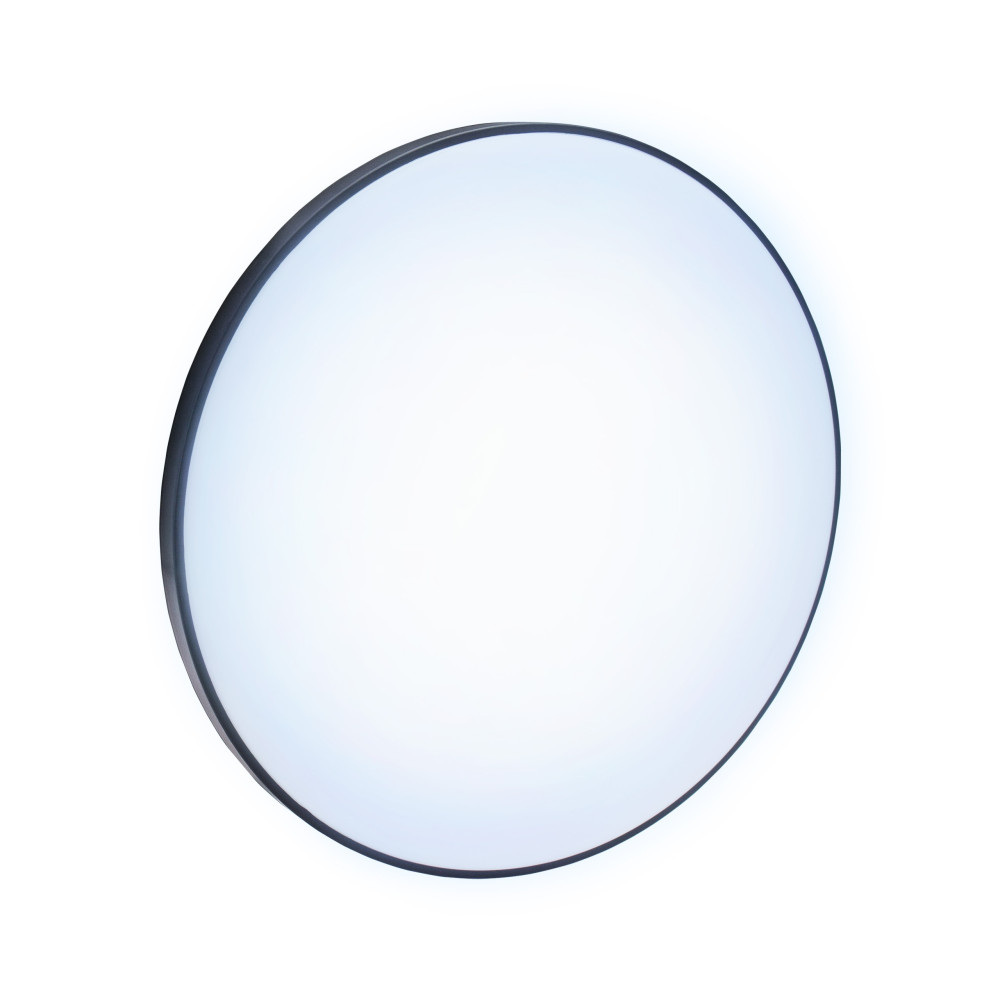 SPECTRUM - NYMPHEA RINGS 40W - plafónové svietidlo 115° IP54 Ø485x70mm 230V Studená biela / 6000°K - Biely + Čierny lem