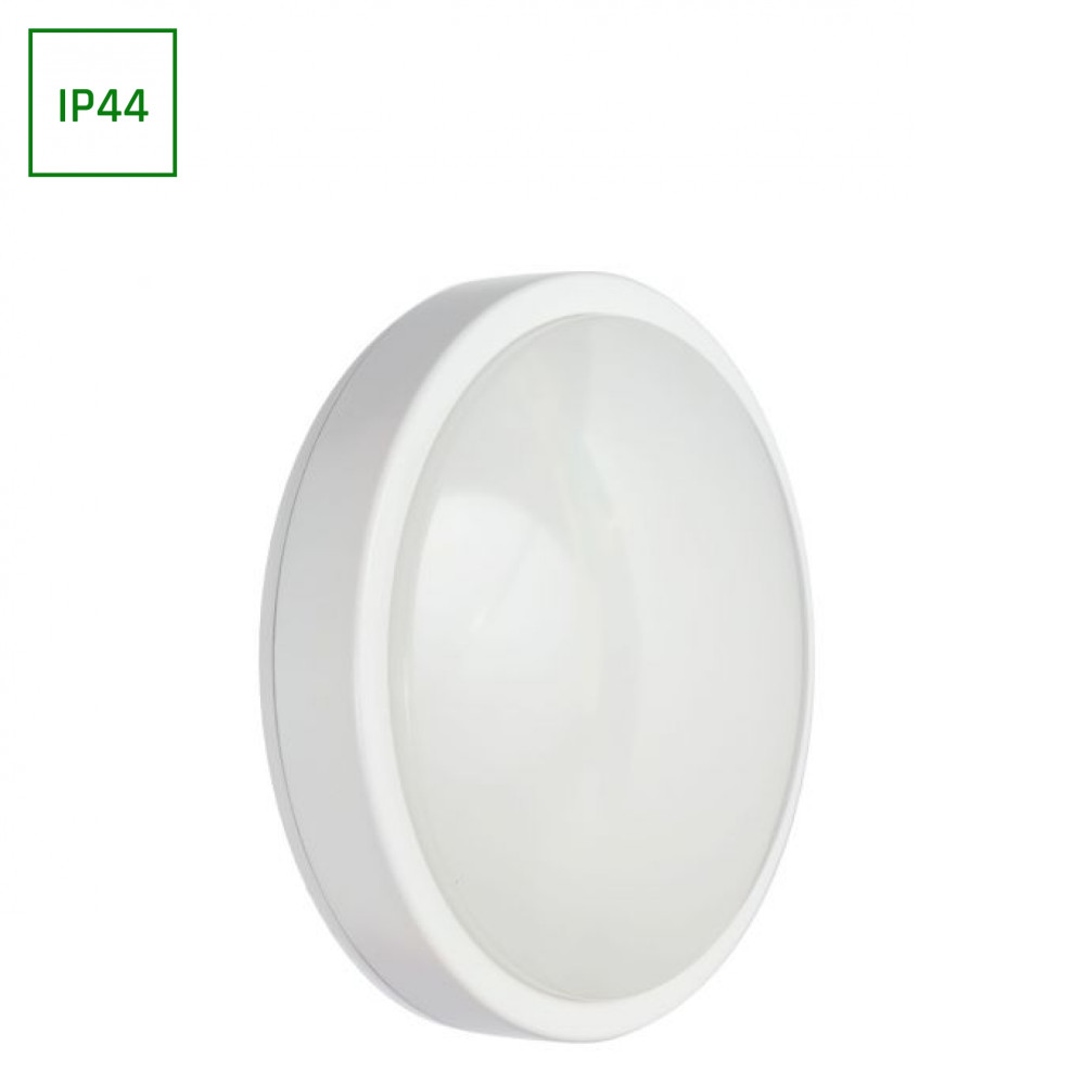 SPECTRUM - NYMPHEA LED 27W - plafónové svietidlo 120° IP44 Ø350x98mm 230V Neutrálna biela / 4000°K - Biele