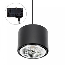 SPECTRUM LED - CHLOE AR111 magnetické 3-fázové kruhové visiace svietidlo GU10 IP20 120x85mm 250V - Čierne