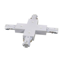 SPECTRUM LED - SPS krížový 1-fázový konektor - Biely