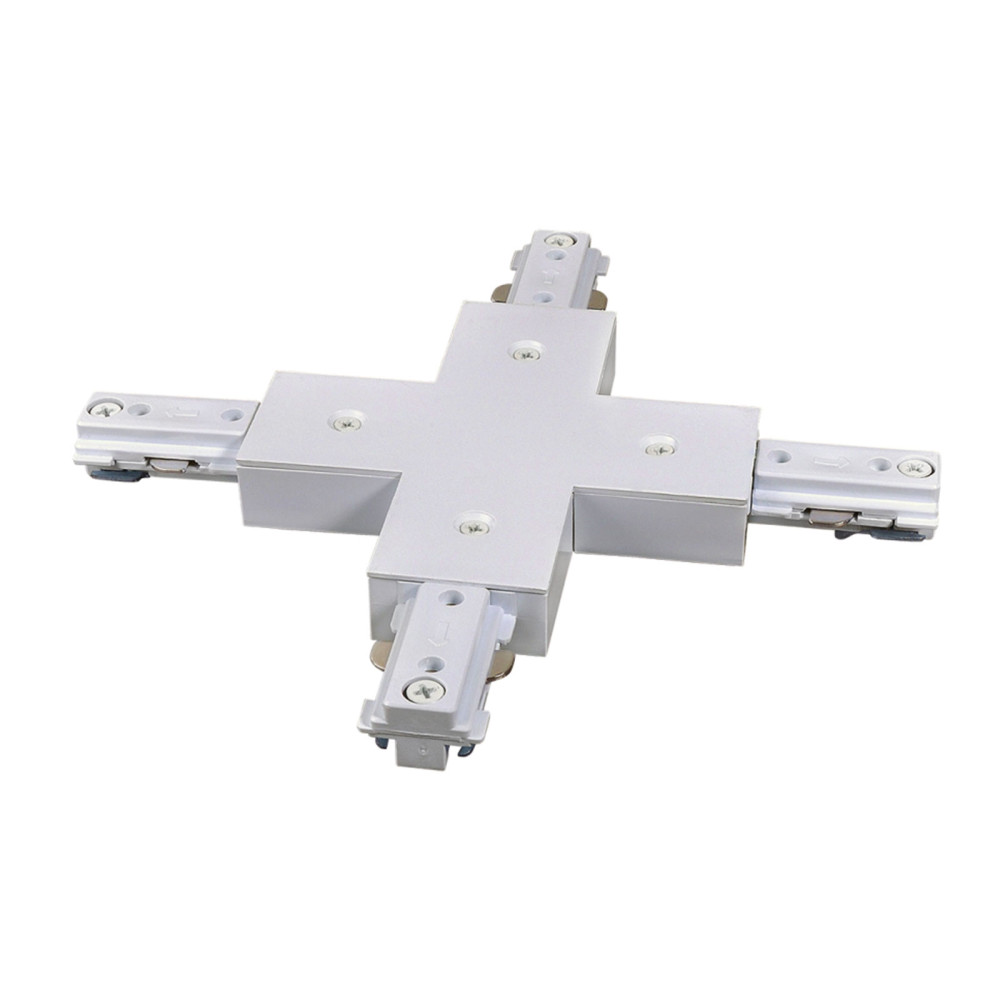 SPECTRUM LED - SPS krížový 1-fázový konektor - Biely