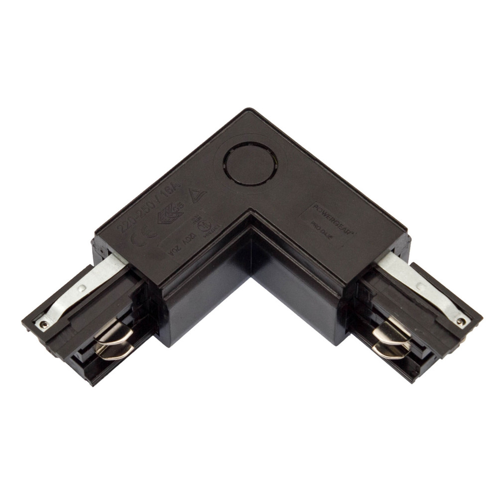 SPECTRUM LED - SPS uhlový 3-fázový konektor / ľavý - Biely
