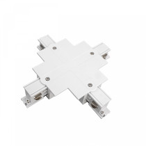 SPECTRUM LED - SPS zapustený krížový 3-fázový konektor - Biely