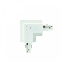 SPECTRUM LED - SPS zapustený uhlový 3-fázový konektor / pravý - Biely