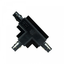 SPECTRUM LED - SPS zapustený konektor 3-fázový typ T2 / pravý - Čierny