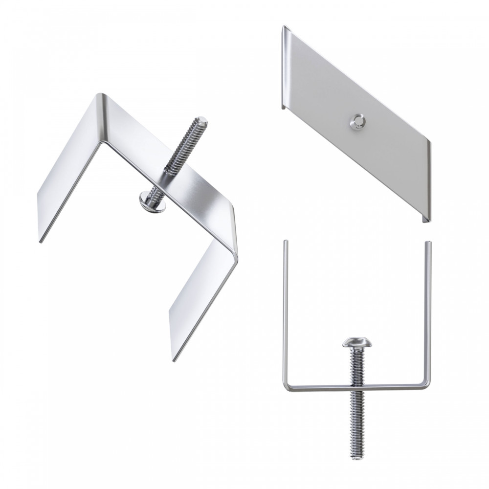 SPECTRUM - SPS montážny úchyt pre zapustené koľajnice - Strieborný