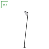 SPECTRUM LED - AQUATIQUE 7W záhradný stĺpik IP54 230V Teplá biela / 3000°K - Naklonený / Šikmý