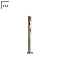 SPECTRUM - AQUATIQUE 3 LED CREE 3x1W záhradný stĺpik IP54 500x42mm 350MA 230V Teplá biela / 3000°K - kruhový dizajn