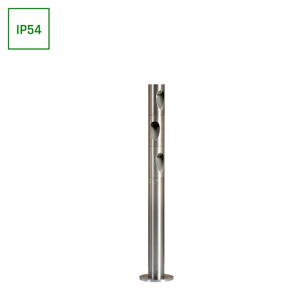 SPECTRUM - AQUATIQUE 3 LED CREE 3x1W záhradný stĺpik IP54 500x42mm 350MA 230V Teplá biela / 3000°K - kruhový dizajn