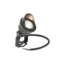 SPECTRUM - FLORI SPOT 5W záhradné svietidlo 25° IP65 Ø64x100mm 24V Teplá biela / 3000°K - Čierne / Záruka 5 rokov