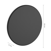 SPECTRUM LED - PIATTA 18W - fasádne svietidlo IP44 Ø250x47mm 230V CCT - Čierne