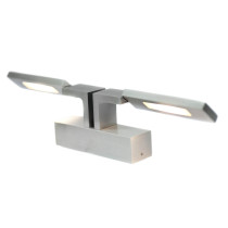 SPECTRUM - SQUALLA 2 LED 6W - dekoratívne nástenné svietidlo 120° IP20 348x53x40mm 230V Neutrálna biela / 4000°K - Biele