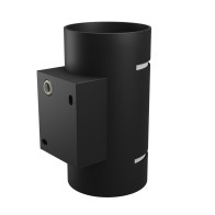 SPECTRUM - SQUALLA LUMO ROUND - fasádne svietidlo G9 IP20 Ø80x150mm 250V - Čierne