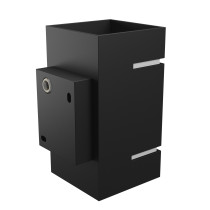 SPECTRUM - SQUALLA LUMO SQUARE- fasádne svietidlo G9 IP20 80x150mm 250V - Čierne