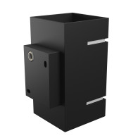 SPECTRUM - SQUALLA LUMO SQUARE- fasádne svietidlo G9 IP20 80x150mm 250V - Čierne