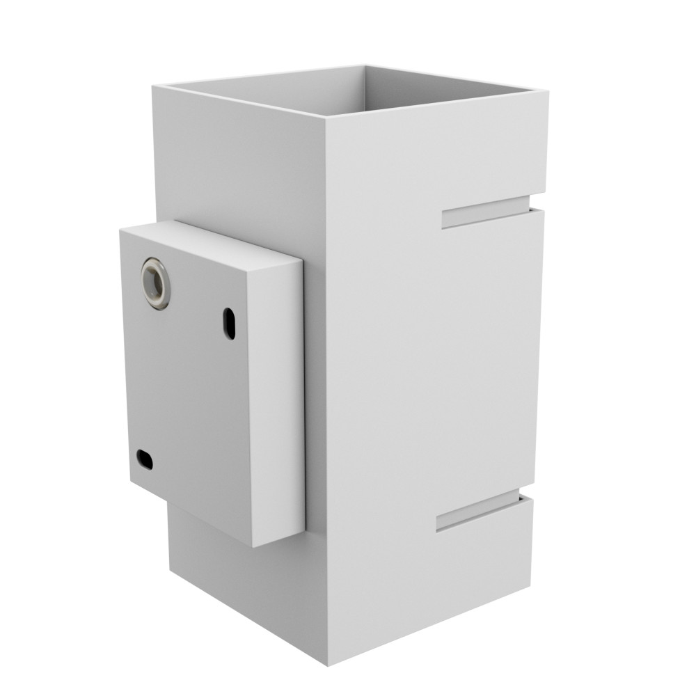 SPECTRUM LED - SQUALLA LUMO SQUARE- fasádne svietidlo G9 IP20 80x150mm 250V - Biele