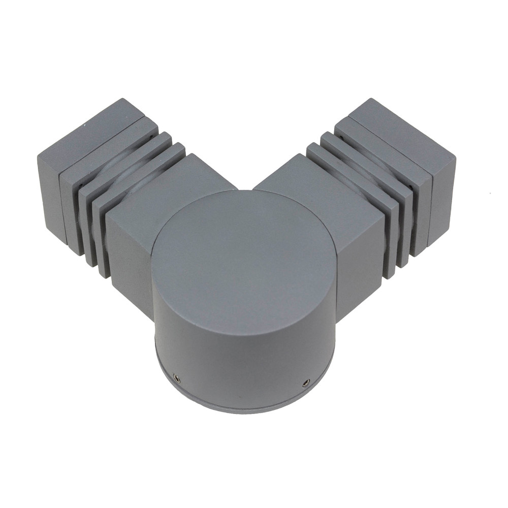 SPECTRUM - TORRE CREE 3,6W - fasádne viacsmerné svietidlo 45° IP44 176x90x60mm 230V Studená biela / 6000°K - Sivé