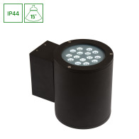 SPECTRUM - TORRE CREE 30W  - fasádne obojsmerné svietidlo 15° IP44 252x200x175mm 230V Studená biela / 6000°K - Čierne
