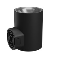 SPECTRUM - TORRE ROUND 18W - fasádne jednosmerné svietidlo 30° IP54 Ø99x78x114mm 230V CCT - Čierne