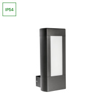 SPECTRUM - TORRE LED 10W - fasádne svietidlo IP54 230V Teplá biela / 3000°K - Sivé