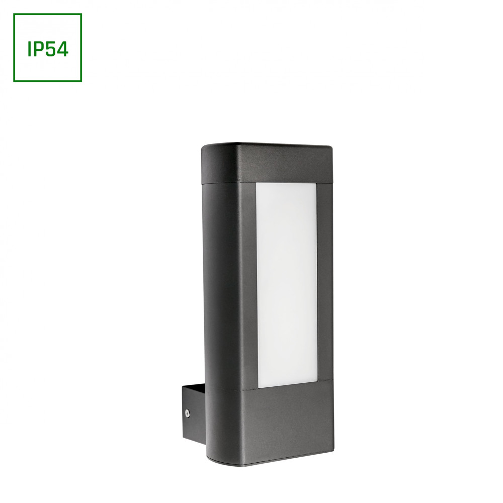 SPECTRUM LED - TORRE LED 10W - fasádne svietidlo IP54 230V Teplá biela / 3000°K - Sivé