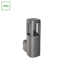 SPECTRUM LED - TORRE LED 7W - fasádne svietidlo IP54 230V Teplá biela / 3000°K - Sivé