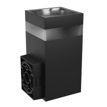 SPECTRUM LED - TORRE RING SQUARE 9W - fasádne jednosmerné svietidlo 30° IP54 99x78x156mm 230V CCT - Čierne