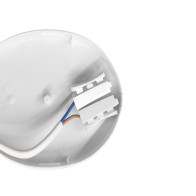 SPECTRUM - TECHNIC ROUND LED 8W - technické svietidlo 120° IK10 IP54 Ø140x48mm 230V Neutrálna biela / 4000°K - Biele