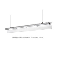 SPECTRUM - LIMEA SLIM 2x1200 - LED trubicové svietidlo 1310x90x63mm - IP65 - G13 - 250V - Sivé