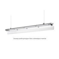 SPECTRUM - LIMEA SLIM 2x1500 - LED trubicové svietidlo 1610x90x63mm - IP65 - G13 - 250V - Sivé