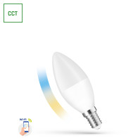 SPECTRUM - ŽiarovkaSMART - 5W - 410lm - 160° - 230V - CCT-DIM WI-FI  - C38 E-14