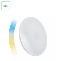 SPECTRUM - NYMPHEA SMART 24W - plafónové svietidlo 130° IK10 IP20 Ø390x70mm 230V CCT-DIM WI-FI/BT - Biele