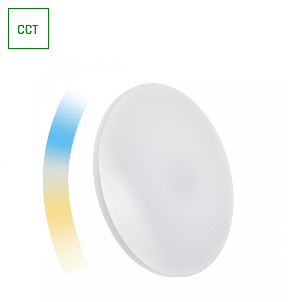 SPECTRUM LED - NYMPHEA SMART 24W - plafónové svietidlo 130° IK10 IP20 Ø390x70mm 230V CCT-DIM WI-FI/BT - Biele