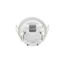 SPECTRUM LED - PIR senzor max. 2000/1000W - zapustený 360° IP20 Ø76x60 230V - dosah max. 6m